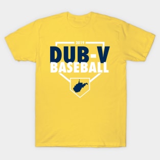 Dub V Baseball (Gold/Gray Background) T-Shirt